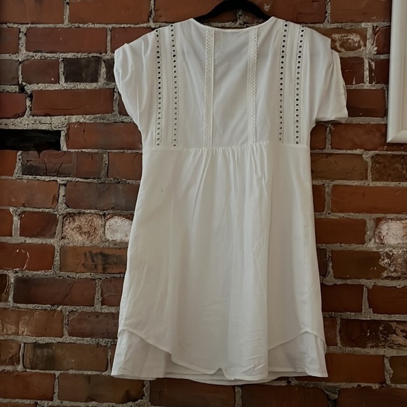 Marissa Webb Collective White Lace Up Dress, size 6 EUC - Picture 8 of 8